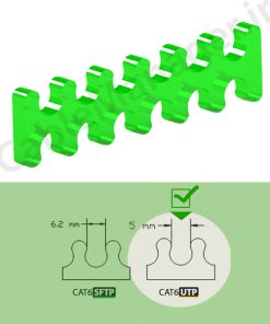 نظم دهنده شانه ای کابل شبکه دوازده کاناله دوطرفه - UTP